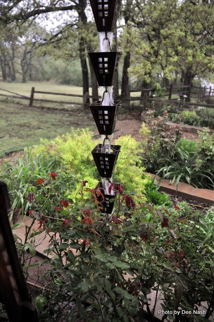 My rain chain in action
