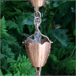 Half Length Copper Rain Chain