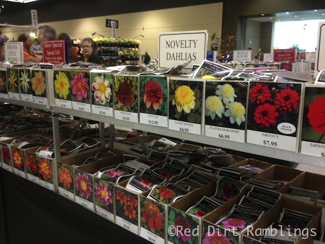 Dahlia sellers throughout the show.
