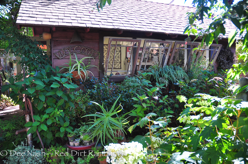Rebecca's office. I love the cabin-style windows that open outward.