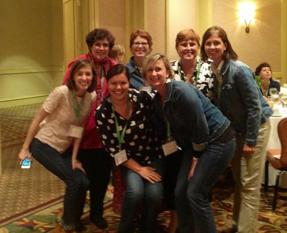 Group shot of new friends, from left Whitney Curtis, Sandra Fenstermacher, Carmen Stanek Johnston and Mary Louise Hagler.